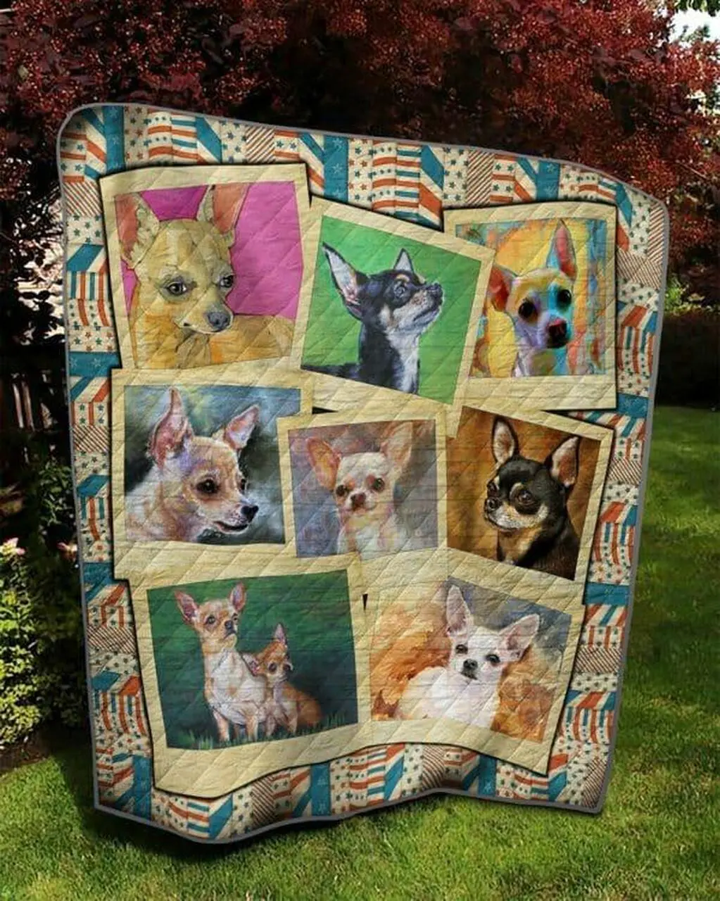 Chihuahua P304002 Quilt Blanket Quilt and Home Decor