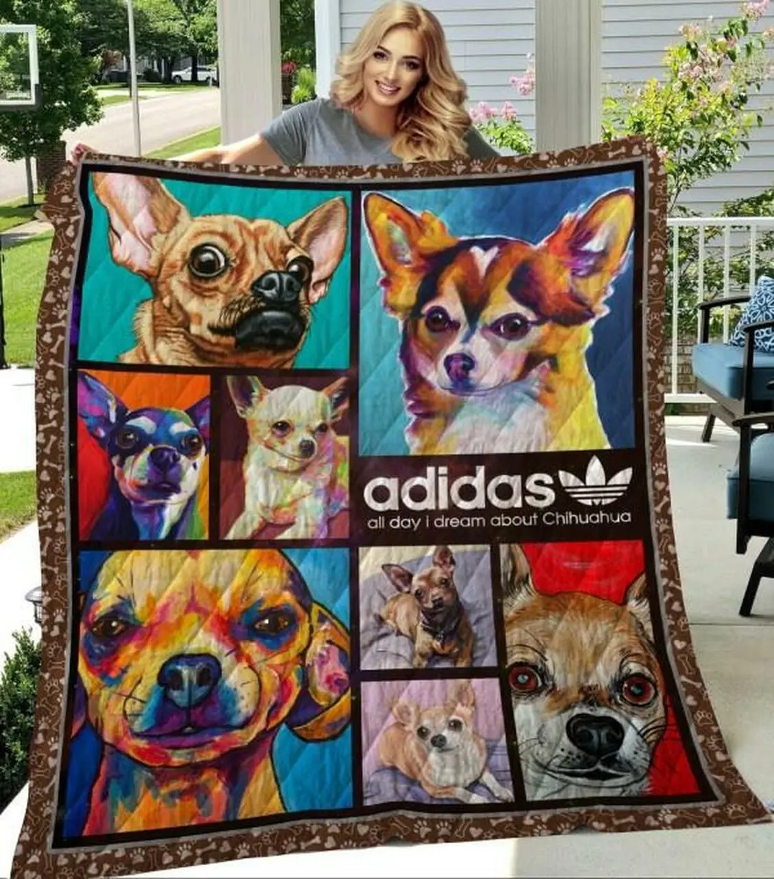 Chihuahua Quilt Blanket Beeadim02Chq Quilt and Home Decor