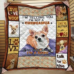 Chihuahua Quilt Blanket C9B240302TY and Home Decor