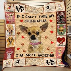 Chihuahua Quilt Blanket C9B300501Vv and Home Decor