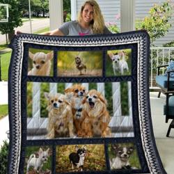 Chihuahua Quilt Blanket Qui6007 and Home Decor