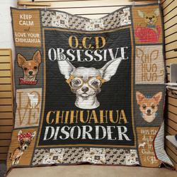 Chihuahua Quilt -Bt17_1408  Quilt and Home Decor