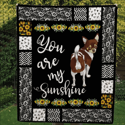 Chihuahua You Are My Sunshine Quilt Blanket Dhc020120392Td and Home Decor