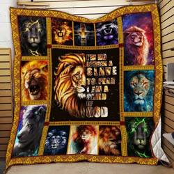 Child Of God Lion Quilt Cl19100200Mdq Quilt Blanket and Home Decor