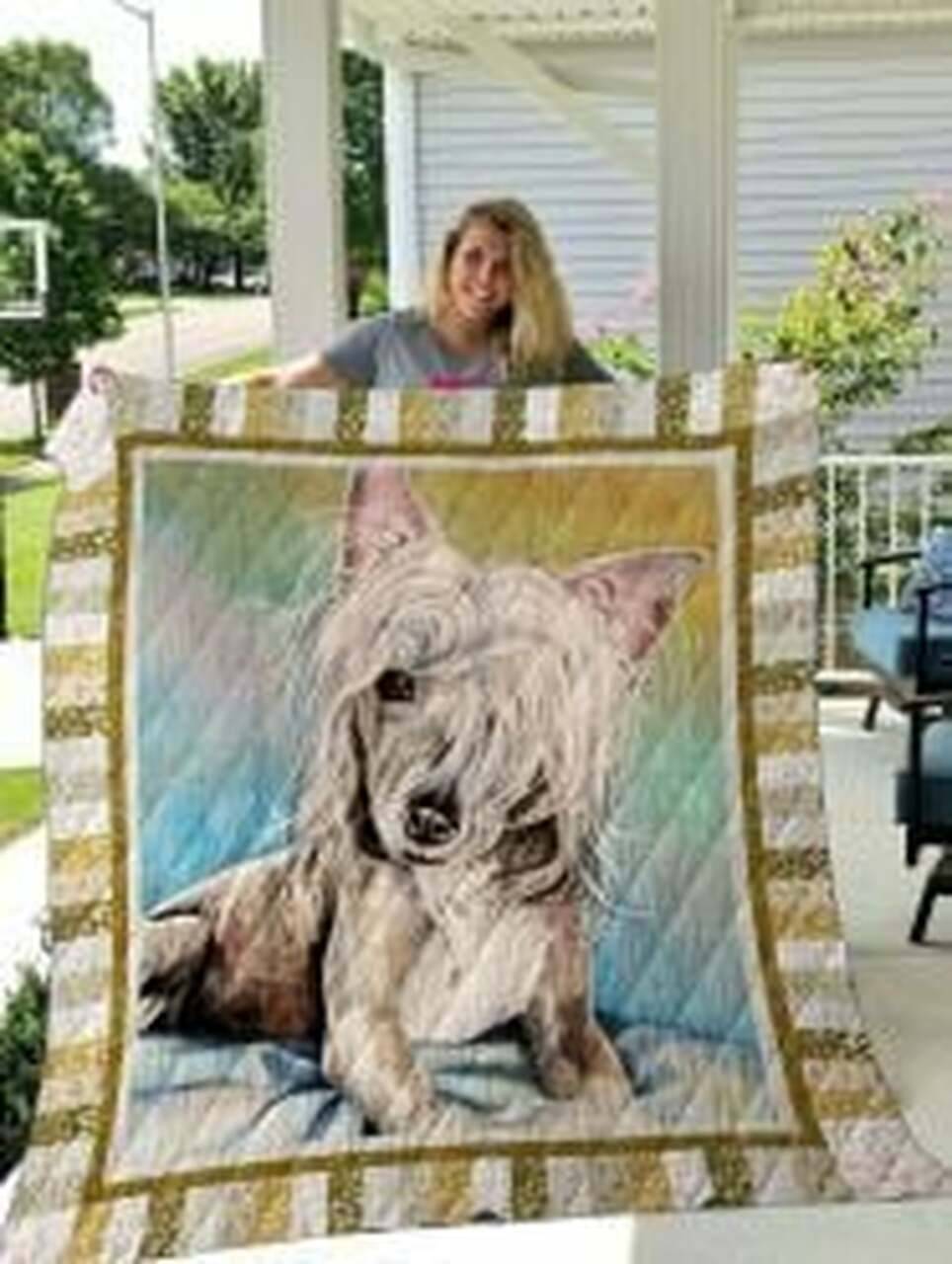 Chinese Crested Quilt Blanket Luk9Bt Dhc0301886Dd and Home Decor