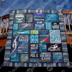 Chlorine Runs Through My Veins Hur Quilt Bevrym and Home Decor