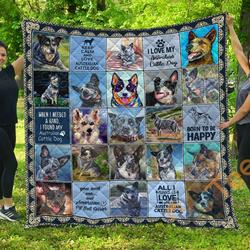 CHQDA26009 Australian Cattle Dog Blanket TH1609 Quilt and Home Decor