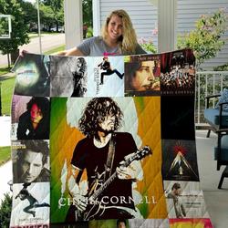 Chris Cornell Style 2 Quilt Blanket and Home Decor