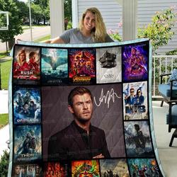 Chris Hemsworth Quilt Blanket 01 and Home Decor