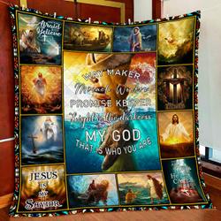 Christian Jesus Quilt Blanket and Home Decor