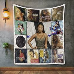 Christina Milian Album Covers Quilt Blanket and Home Decor