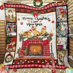 Christmas Cat Hur Quilt fz and Home Decor