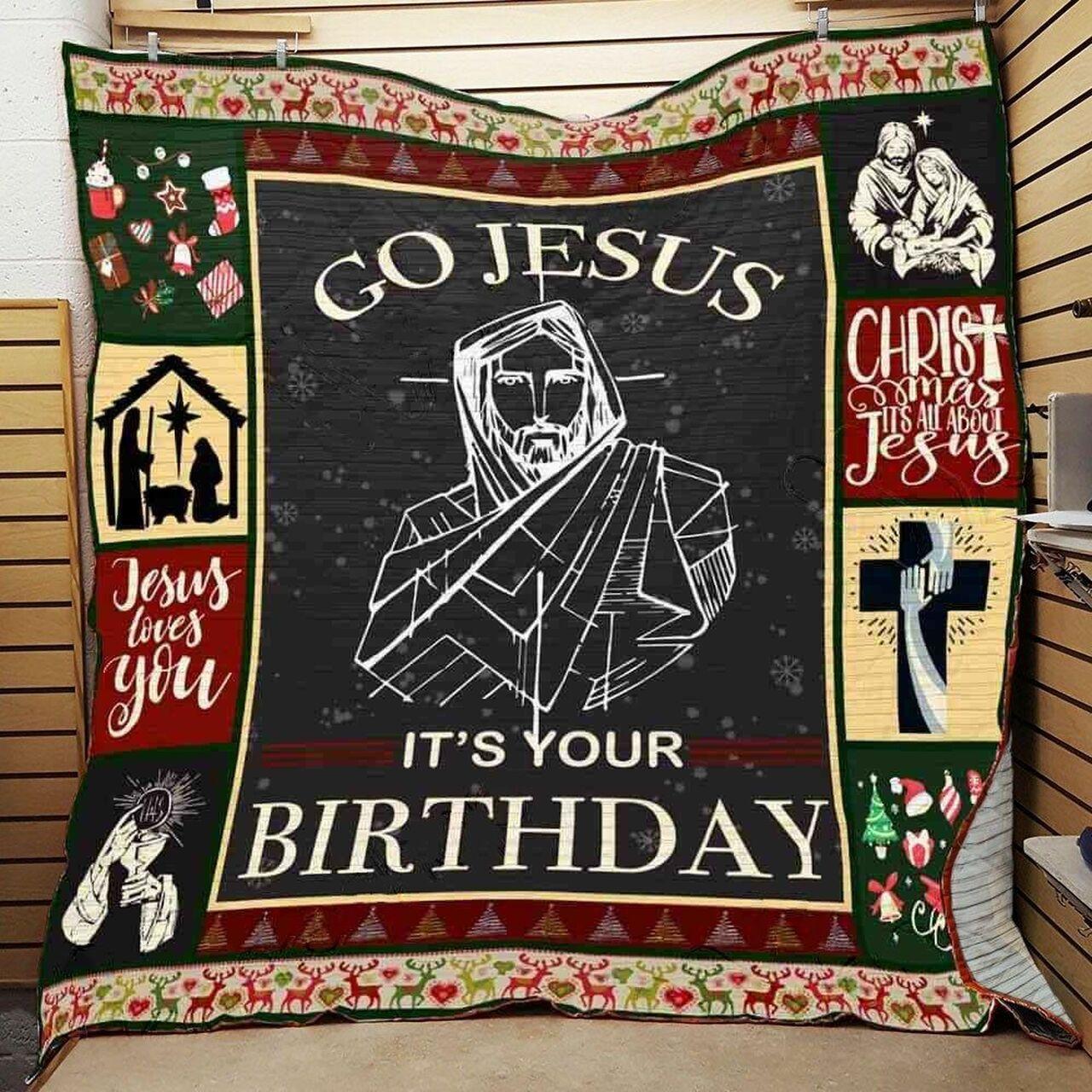 Christmas Jesus Quilt Blanket ABC07113331 and Home Decor
