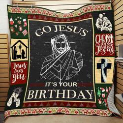 Christmas Jesus Quilt Blanket ABC07113331 and Home Decor