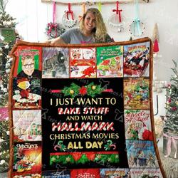 Christmas Movies Vintage Quilt Blanket 02276 and Home Decor