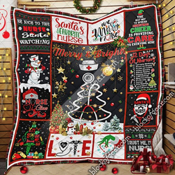 Christmas Nurse Quilt Blanket Tn141134 and Home Decor