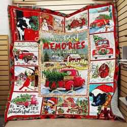 Christmas On The Farm Quilt Blanket ABC07112522 and Home Decor