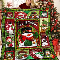 Christmas Snowman Bbb2310202Mh Quilt Blanket and Home Decor