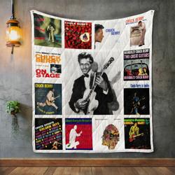 Chuck Berry Album Covers Quilt Blanket and Home Decor