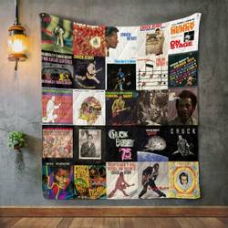 Chuck Berry Style 2 Album Covers Quilt Blanket and Home Decor