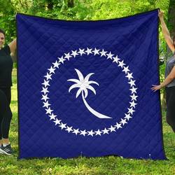 Chuuk Flag Premium Quilt A6  Quilt and Home Decor