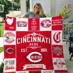 Cincinnati Reds Quilt Blanket and Home Decor
