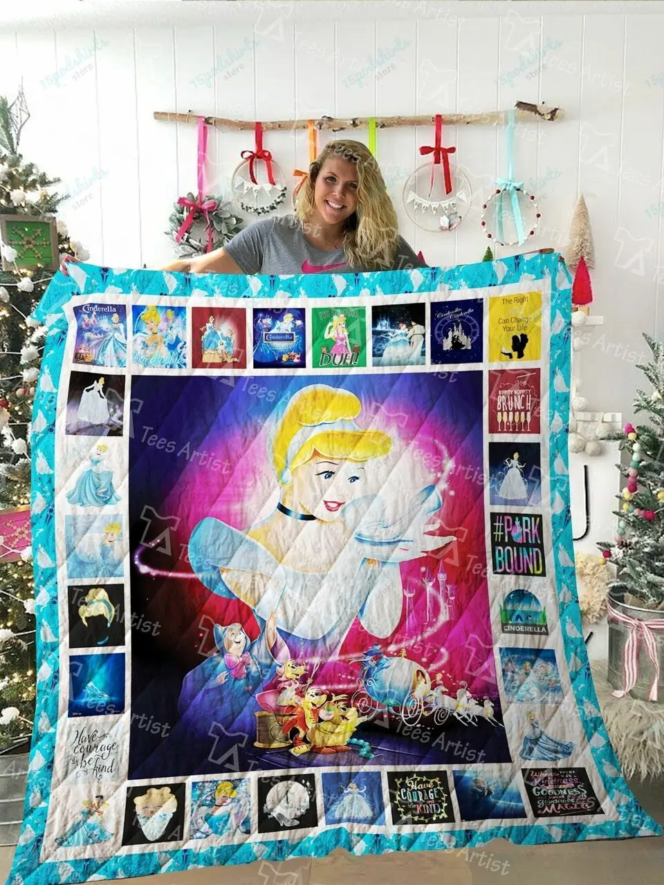 Cinderella Quilt Blanket 02298 and Home Decor