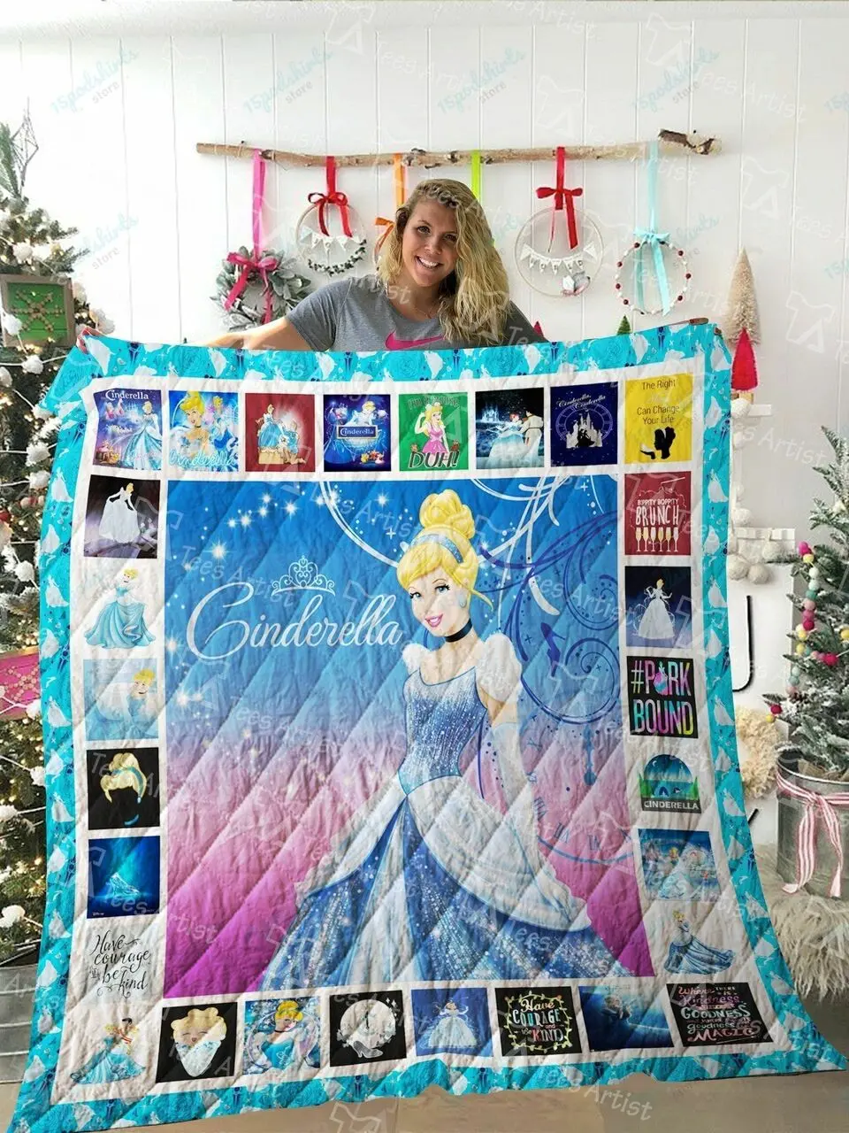 Cinderella Quilt Blanket 02299 and Home Decor