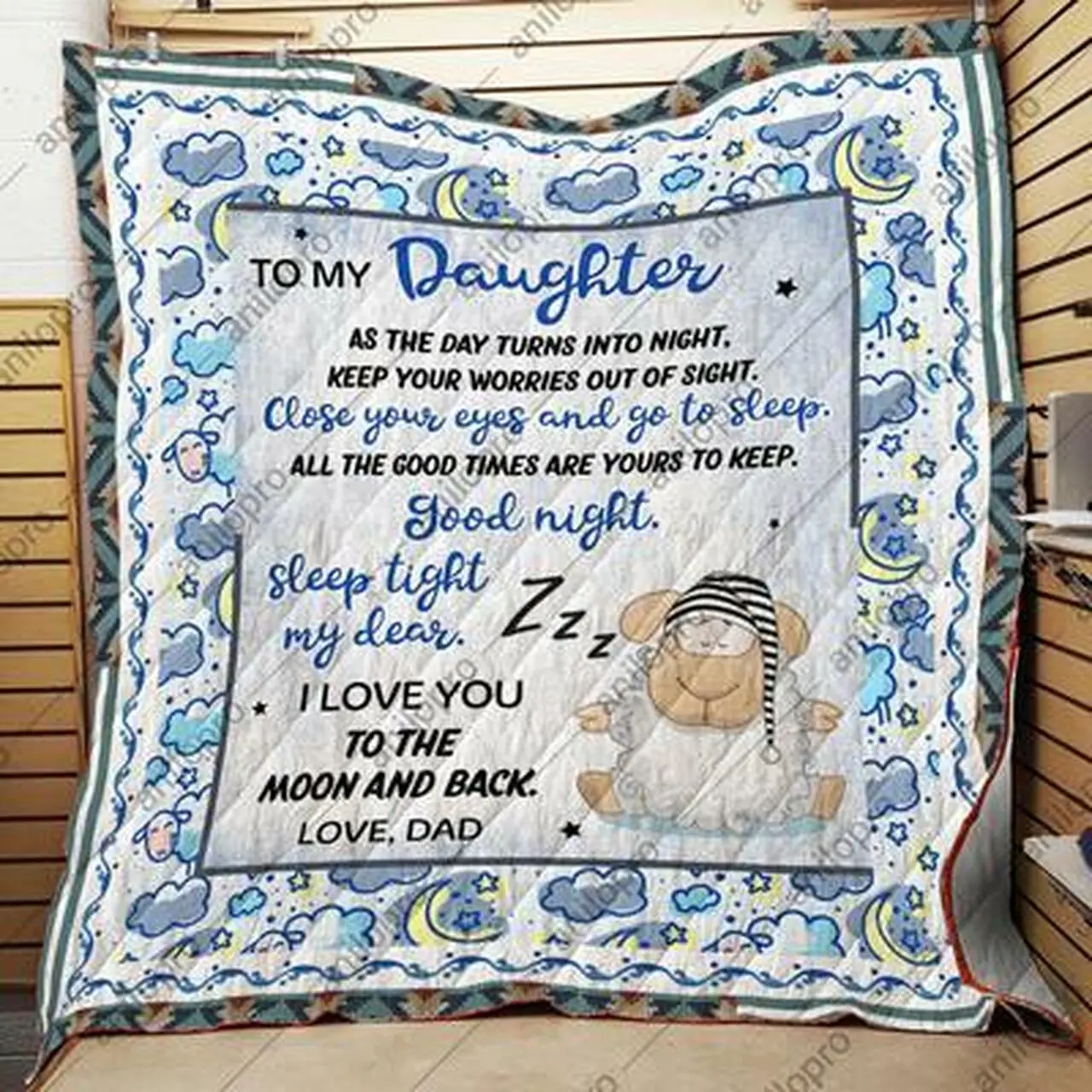 Close Your Eyes And Go To Sleep Quilt Blanket Quilt and Home Decor
