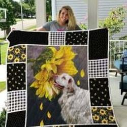 Clumber Spaniel Quilt Blanket Lukbac Dhc0301695Dd and Home Decor