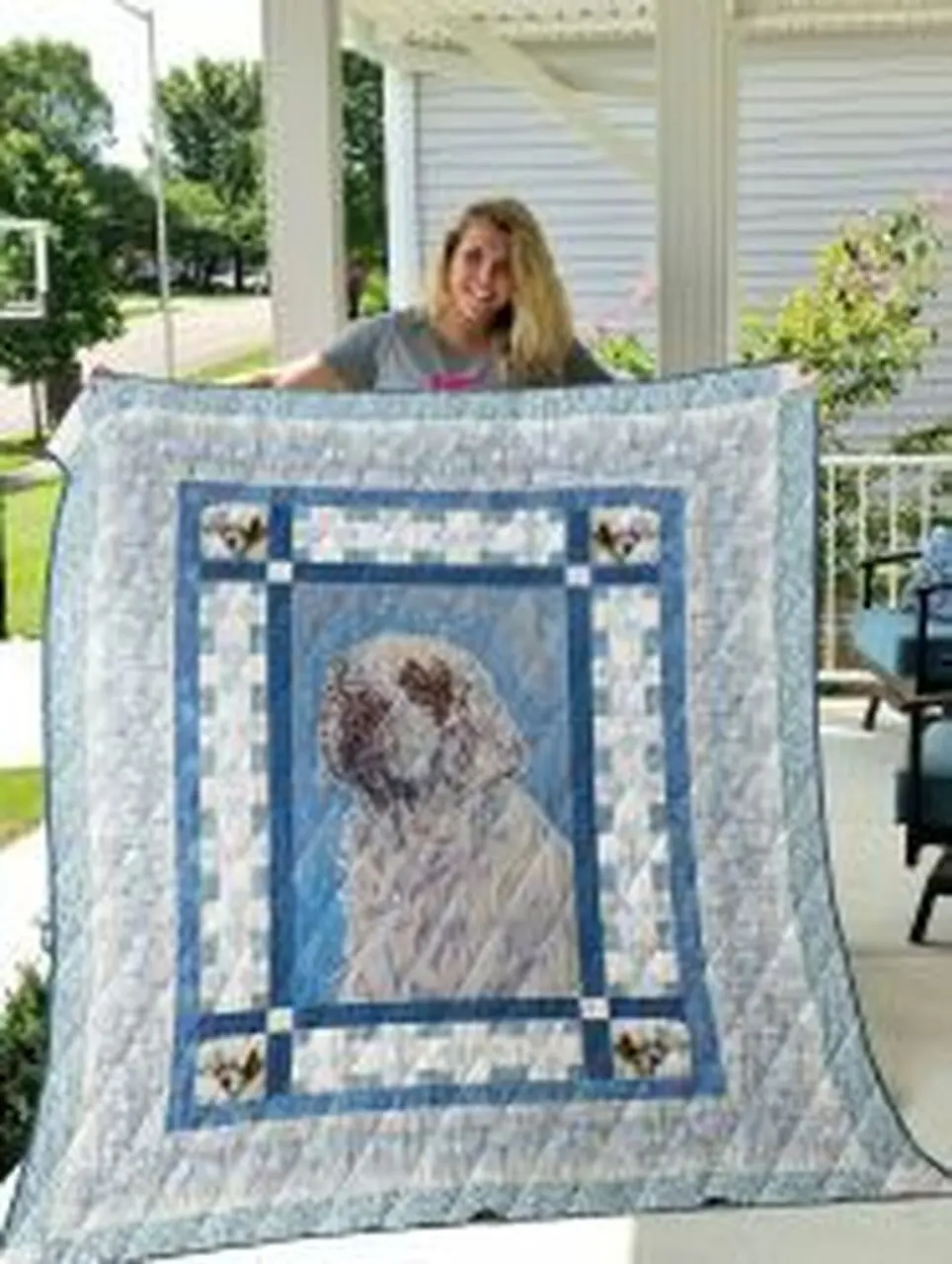 Clumber Spaniel Quilt Blanket Lukpoq Dhc0301880Dd and Home Decor