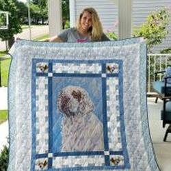Clumber Spaniel Quilt Blanket Lukpoq Dhc0301880Dd and Home Decor