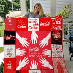 Coca-Cola Quilt Blanket      and Home Decor
