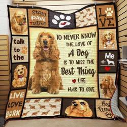 Cocker Spaniel Dog Quilt Blanket ABC07111001 and Home Decor