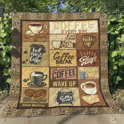 Coffee CG060606 Quilt Blanket and Home Decor