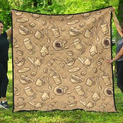 Coffee Cl12100171Mdq Quilt Blanket and Home Decor