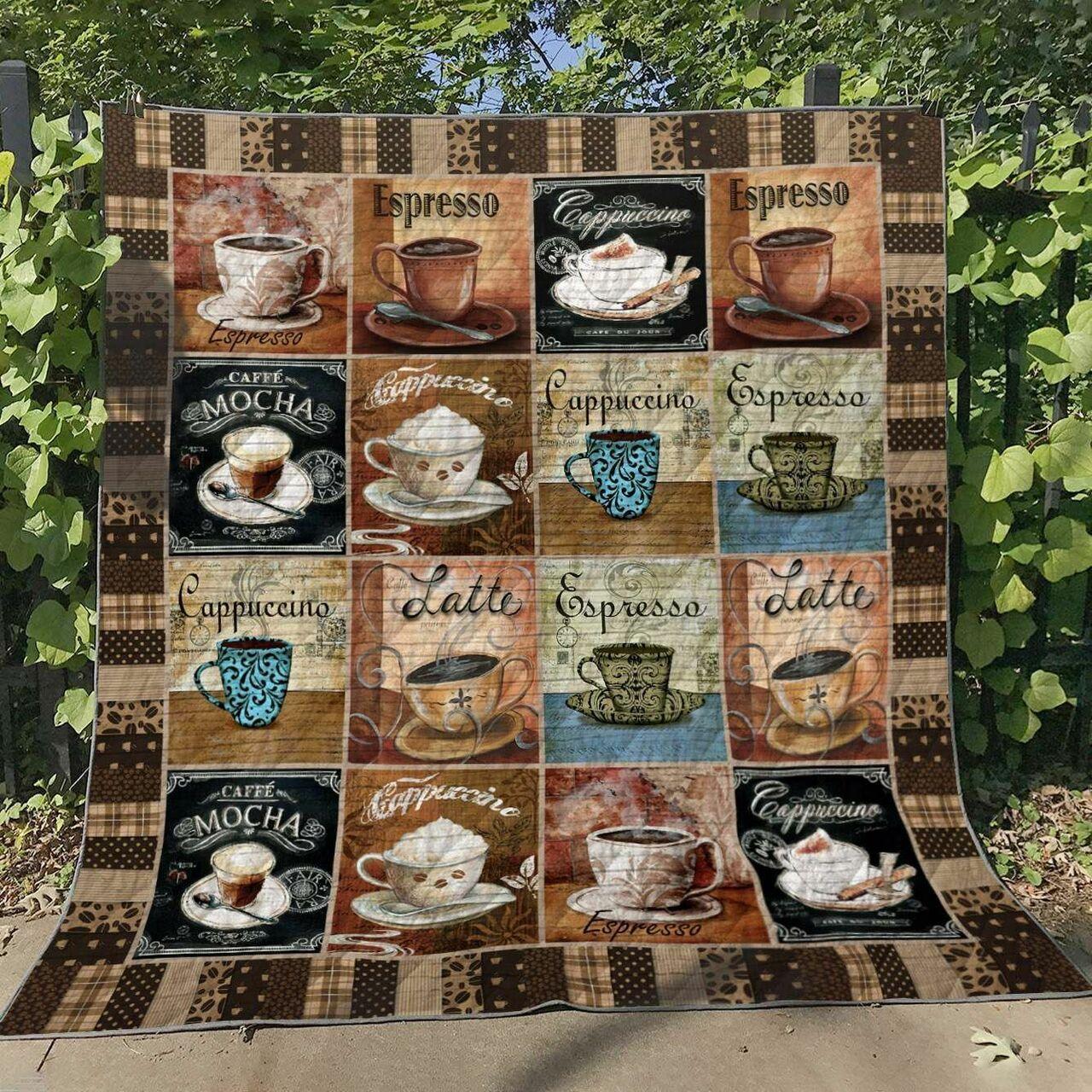 Coffee NX010610 Quilt Blanket and Home Decor