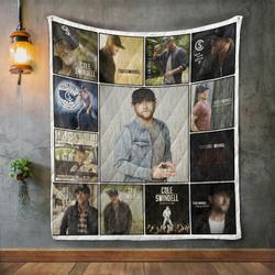Cole Swindell Album Covers Quilt Blanket and Home Decor