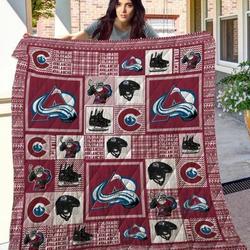 Colorado Avalanche Quilt Blanket and Home Decor