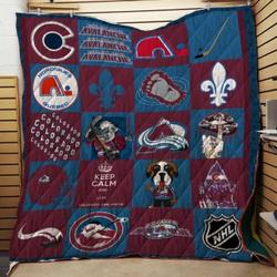 Colorado Avalanche Quilt Blanket Fan Made and Home Decor
