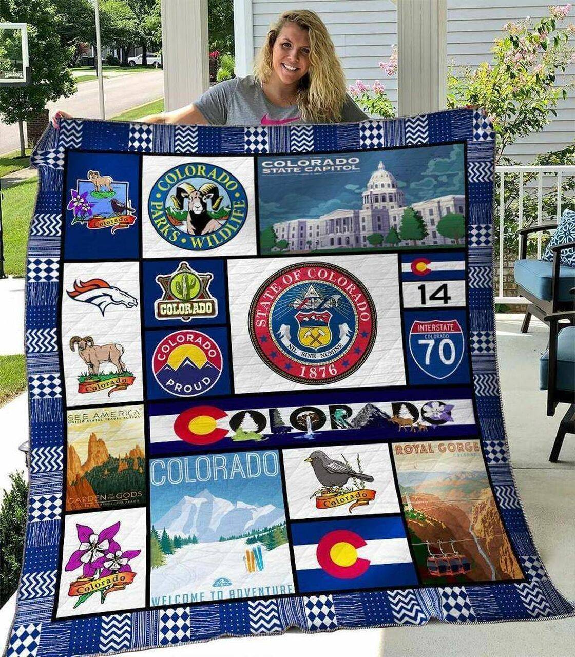 Colorado State DHCDHC DT2210 Quilt Blanket and Home Decor
