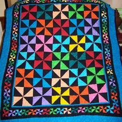 Colorful Triangle Cla1010228Q Quilt Blanket and Home Decor