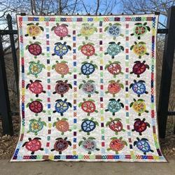 Colorful Turtle Dtc2410149 Quilt Blanket and Home Decor