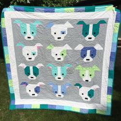Colourful Dog Clt280611 Quilt Blanket and Home Decor