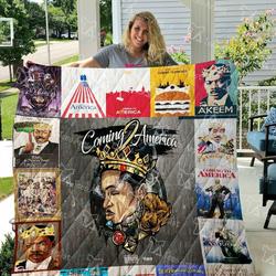 Coming To America Quilt Blanket 0679 and Home Decor