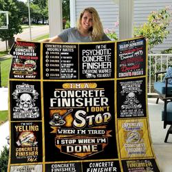 Concrete Finisher Quilt Blanket Dhc1501792Vt and Home Decor