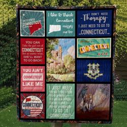 Connecticut Cl14100137Mdq Quilt Blanket and Home Decor