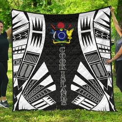 Cook Islands Polynesian Tattoo Black Jfj Quilt Vqe and Home Decor