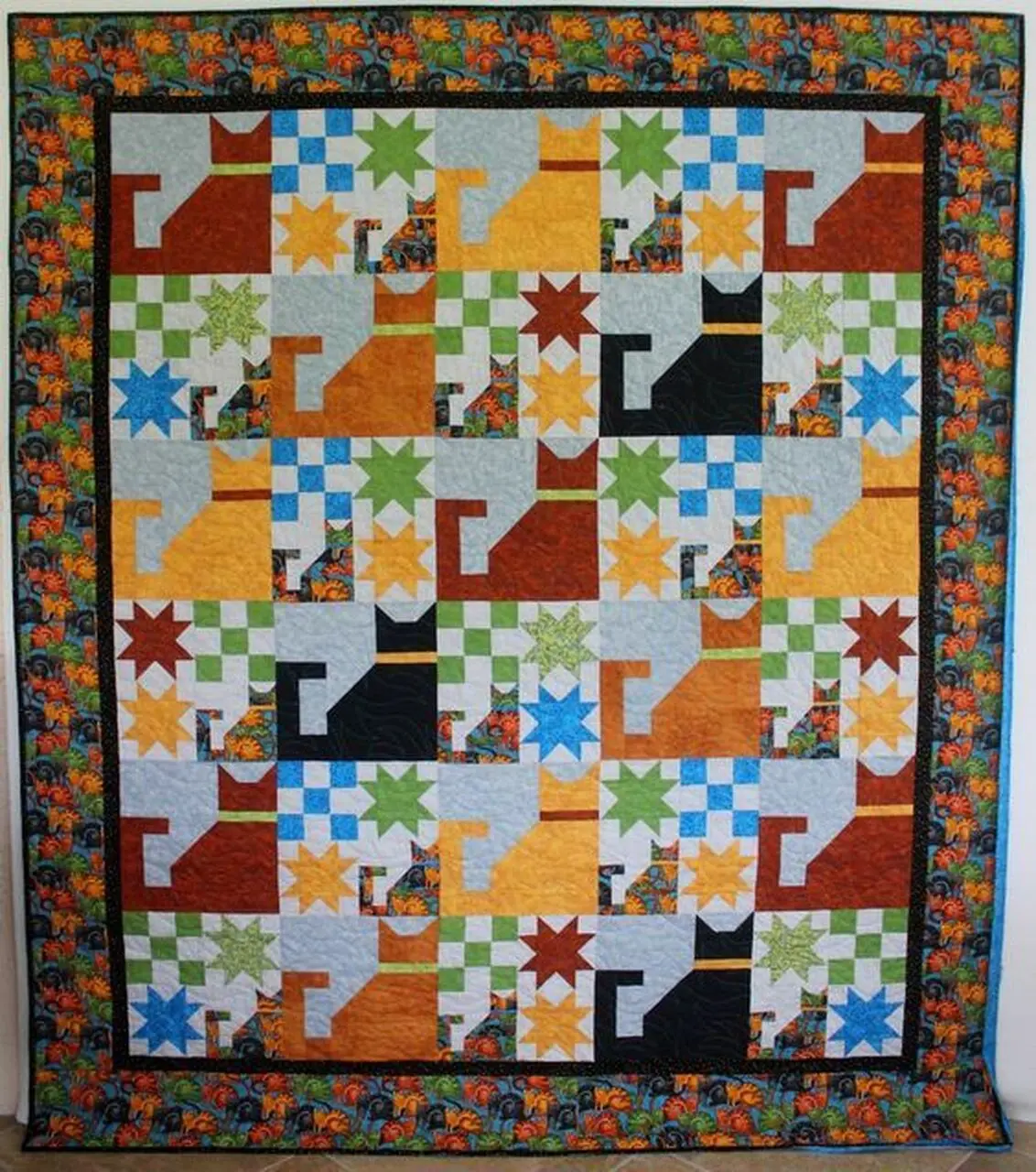 Cool Cats Quilt Blanket Dhc310176Lt and Home Decor