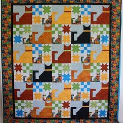 Cool Cats Quilt Blanket Dhc310176Lt and Home Decor